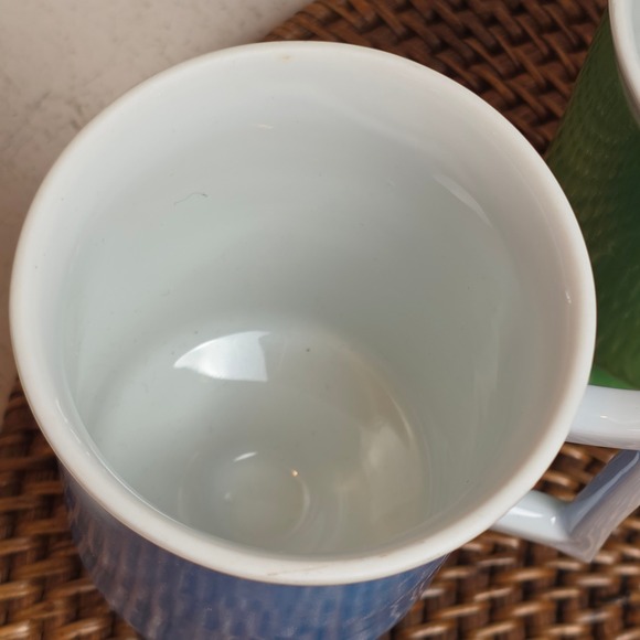 Vintage Corfu Footed Mugs Set of 4 Primary Colors MCM Pedestal Ceramic 3308S - Picture 6 of 8